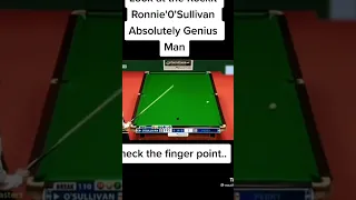 check  the finger for cue ball stop Ronnie's Sullivan #snooker #exhibition #tricks #breaksnooker