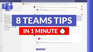 8 Microsoft Teams tips and tricks in one minute ⏱️ #shorts
