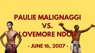 Paulie Malignaggi vs. Lovemore Ndou