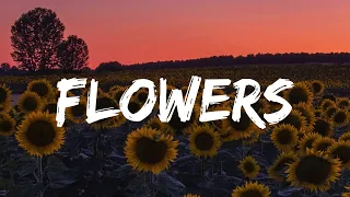 Miley Cyrus - Flowers (Lyrics Video) || Meghan Trainor, John Legend, Ruth B,...