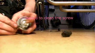 How you clean your wheelchair: castors!