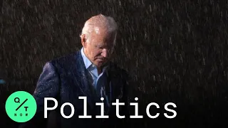 Sudden Downpour in Tampa Forces Biden to Cut Campaign Speech Short