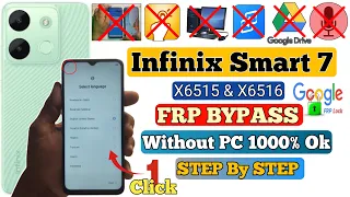 Infinix Smart 7 FRP Bypass | Infinix Smart 7 X6515 - X6516 Google Account Bypass Without PC