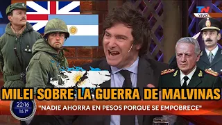 MILEI SOBRE LA GUERRA DE MALVINAS - Javier Milei en TN 1/4/2022