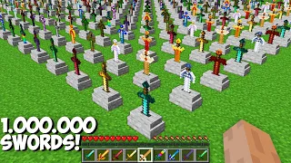 I found 1.000.000 NEW SECRET SWORDS but which is BEST in Minecraft ! SUPER SWORD !