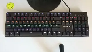 Распаковка механической клавиатуры Dexp Black Sword