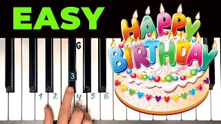 Happy Birthday To You - SUPER EASY Piano Tutorial