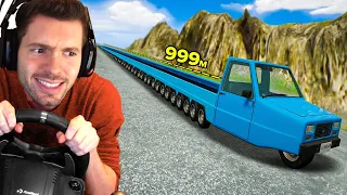 Fugindo com um carro de 64 RODAS no BeamNG Drive!