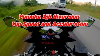 Yamaha Xj6 Diversion Top Speed and Acceleration.