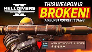 Helldivers 2 Testing the New Airburst Rocket Launcher