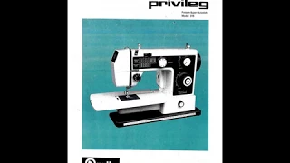 Manual Privileg Freiarm Super-nutzstich 316 Nähmaschine Sewing machine Швейная машина