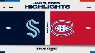 NHL Highlights | Kraken vs. Canadiens - January 9, 2023