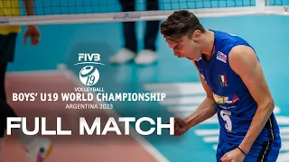 ITA🇮🇹 vs. KOR🇰🇷 -Full Match | Boys' U19 World Championship | Quarter Final