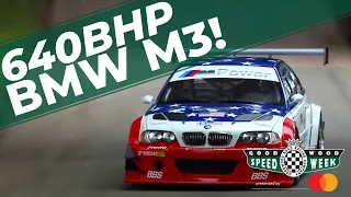 Extreme 500+bhp BMW M3 GTR noise maker at Goodwood