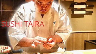 OMAKASE AT SUSHI TAIRA -Tokyo - March 2022 - Japanese Food [English Subtitles]