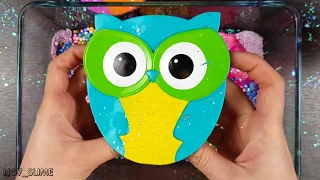 Owls slime by mixing random things in slime 51