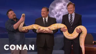 Animal Expert David Mizejewski: Serval & Burmese Python | CONAN on TBS