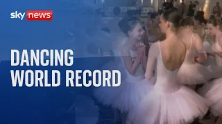 Dancers gather to break world record