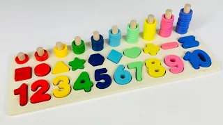 Best Learn Numbers, Shapes & Counting 1 - 10 | Preschool Toddler Learning Toy Video