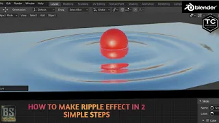 ripples tutorial in blender - blender tutorial: how to create ripples effect