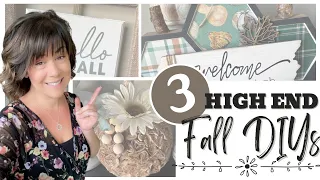 3 *MORE* HIGH END Fall DIYs | Fall Decor DIYs that ANYONE can make (SERIOUSLY!!)