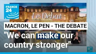 Macron - Le Pen, the Debate: "In what way would you be a better president than your opponent?"