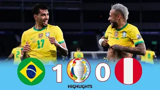 Brazil 1 × 0 Peru ◽ 2021 Copa America Semifinal | Extended Highlights & Goals HD