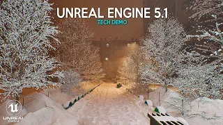 Walking in Winter in 4K | ULTRA REALISTIC DEMO in UNREAL ENGINE 5.1 RTX 4090