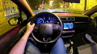 Новый CITROEN C3 2021 (Facelift) - ночной тест-драйв POV и ПОЛНЫЙ ОБЗОР (бензин 110 л.с.)