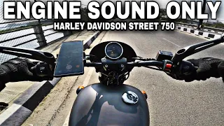 Harley Davidson Street 750 loud exhaust [Raw Onboard]