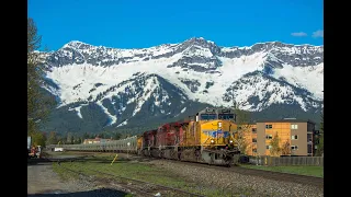 Canadian Pacific trains - Fernie to Sentinel - May 2018