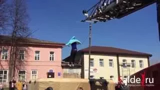 Салдинские пожарные отметили профессиональный праздник [slo-mo видео]