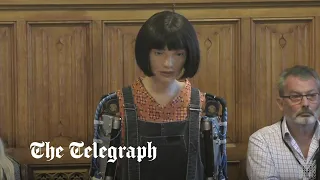 Humanoid robot addresses House of Lords committee in Parliament