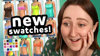 the sims got a HUGE swatch update for create-a-sim