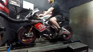 RSV4 DYNO TUNE WITH FLAMES