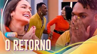 A VOLTA DE FRED NICÁCIO E LARISSA APÓS VENCEREM A CASA DO REENCONTRO! 💥 | BBB 23