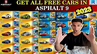 ASPHALT 9 GET ALL FREE CAR | HOW TO GET FREE BLUEPRINTS | GET FREE CAR IN ASPHALT 9.