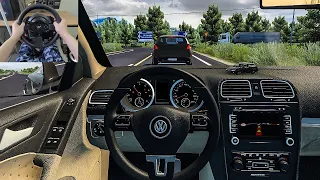 Euro Truck Simulator 2 - Volkswagen Jetta Variant [Steering Wheel Gameplay]