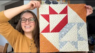 Easy Y-seams- Queen Charlotte's crown quilt block tutorial- 2023 Scrappy Sampler- Block 6