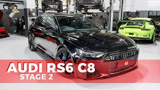 Audi RS6 C8 Stage 2 | Eventuri Carbon Intake & Supersprint Highflow Downpipes