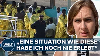 NOTSTAND auf LAMPEDUSA: Migration über das Mittelmeer – "Situation wie die habe ich noch nie erlebt"