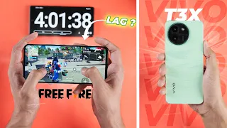 Vivo T3x 5g Freefire Gaming Test 🔥 | Gaming Performance Test | Battery Drain Test