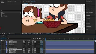 Создание анимации из Gravity Falls в Adobe After Effects