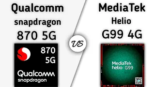 Qualcomm snapdragon 870 vs MediaTek Helio G99 | Tech To BD
