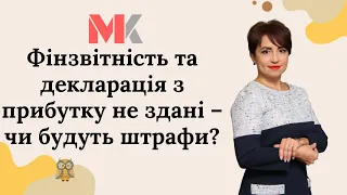 Фінзвітність та декларація з прибутку не здані – чи будуть штрафи?