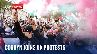 UK: Jeremy Corbyn among those attending pro-Palestinian marches