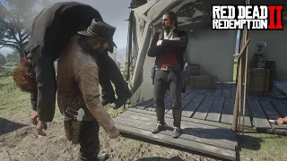What Happens If You Bring Drunk Swanson in Camp and Talk with the Gang Members RDR2