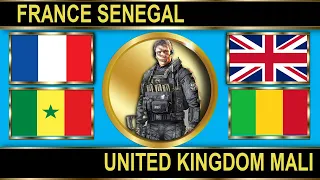 France Senegal VS United Kingdom Mali Military Power Comparison 2023 🇫🇷vs🇬🇧
