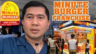 Minute burger franchise promo at the Franchise Expo SMX convention center Mall of Asia