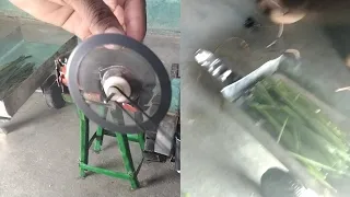 Diy tractor chaff cutter machine science project|mini tractor||Dhanraj mini machine #chaffcutter